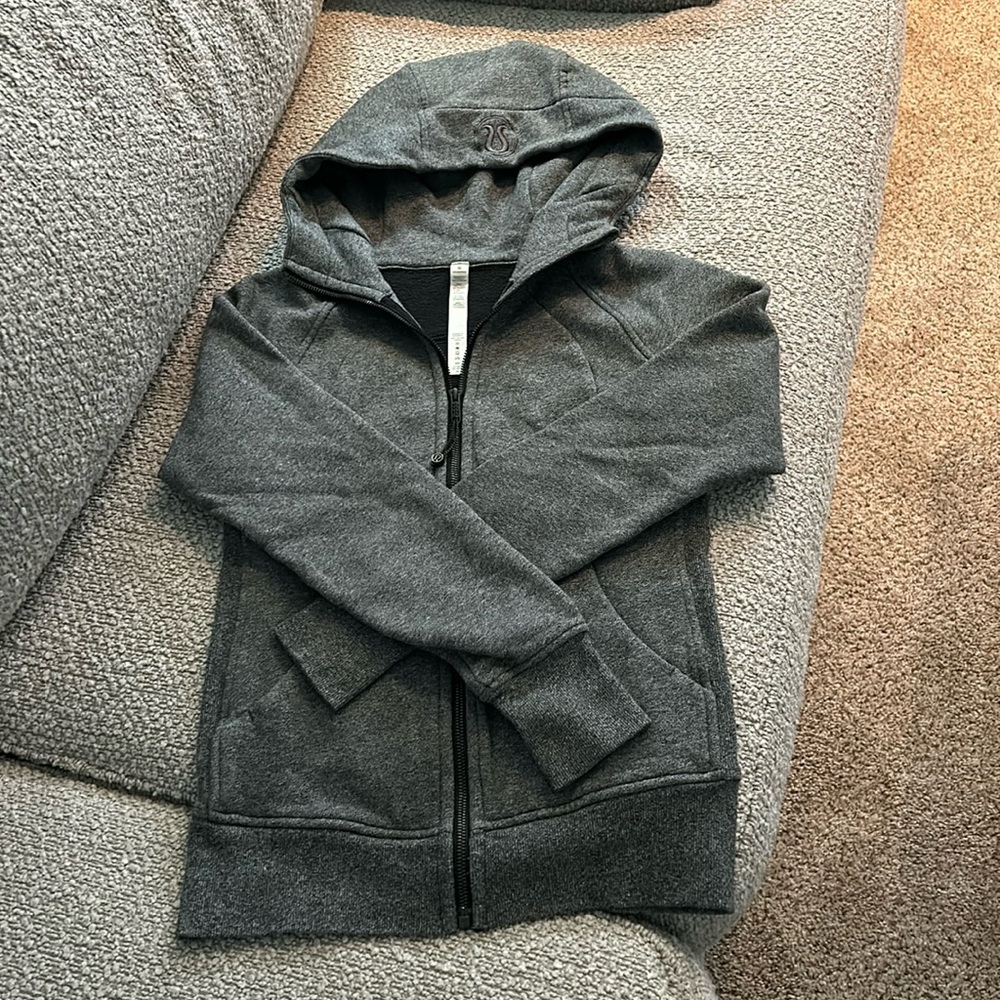 Lululemon Scuba Full-zip Hoodie, Size 4, Gray